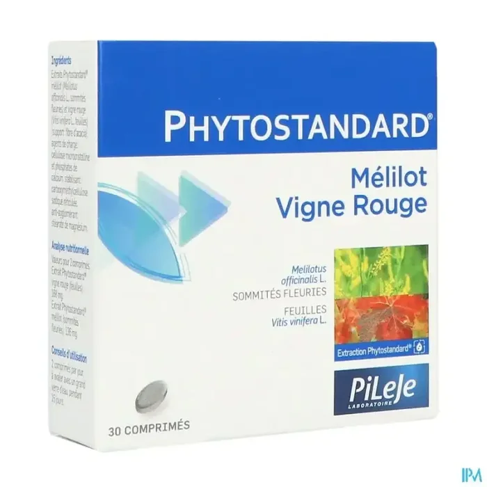 Pileje phytostandard melilot vigne rouge comprimé 30