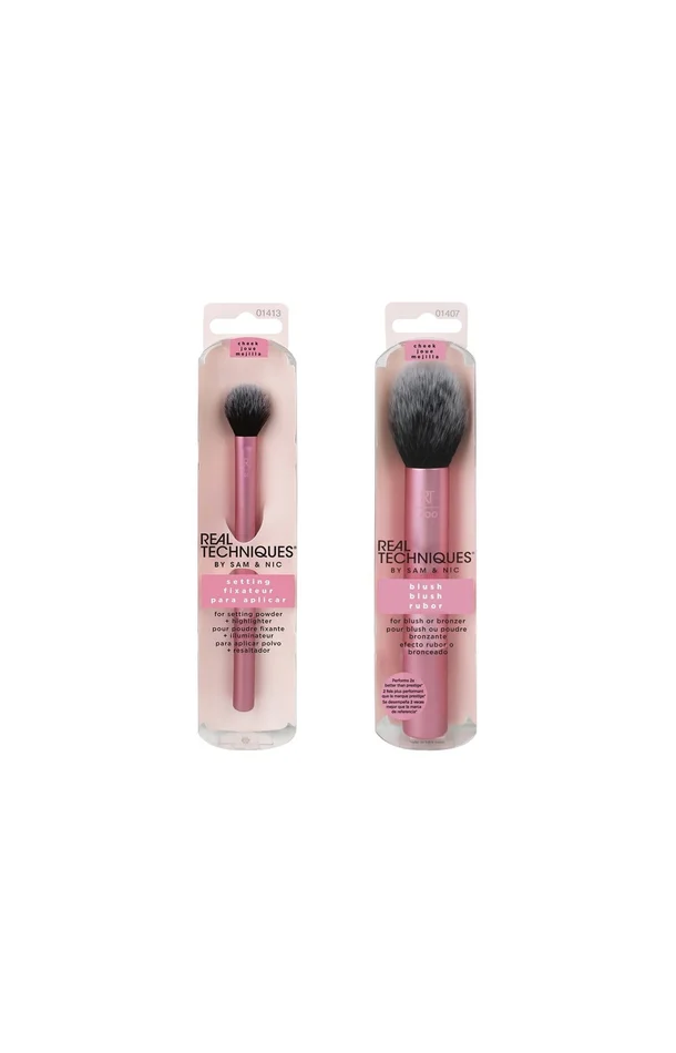 Pinceaux blush & poudre de finition – Teint