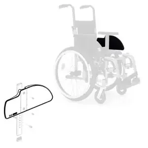 Plaque protège-vêtements repose-bras Gauche pour accoudoir Bi5 – Fauteuil roulant