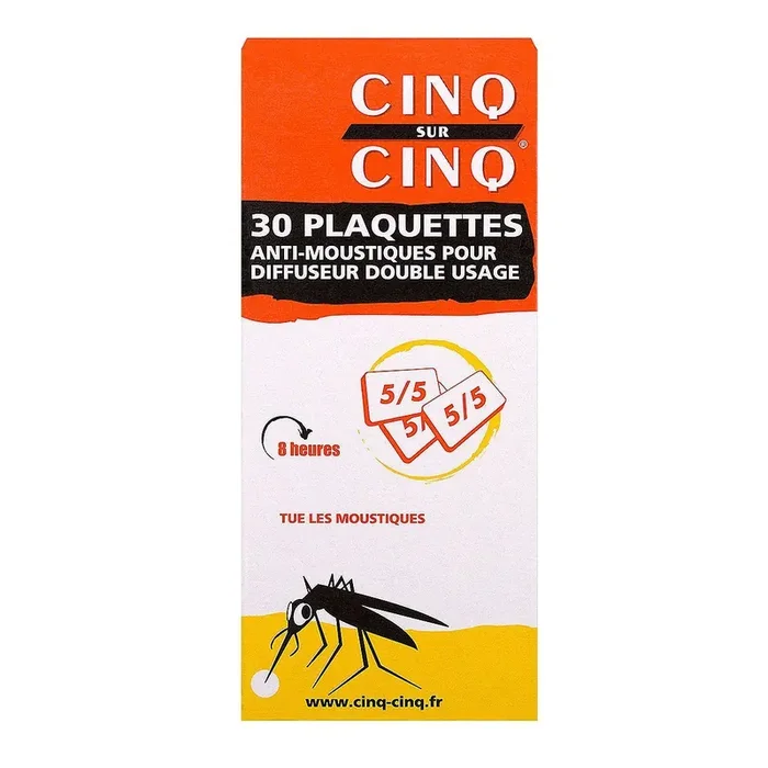 Plaquettes Anti-Moustiques – pour Diffuseur Double usage – Par 30