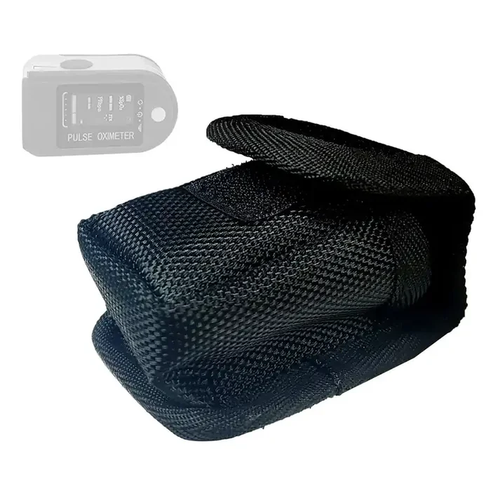 Pochette Noir pour oxymètre de doigt