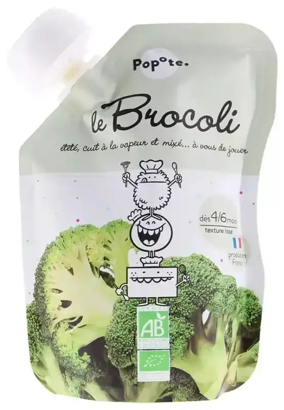 Popote Gourde Le Brocoli Bio Dès 4/6 Mois 120 g