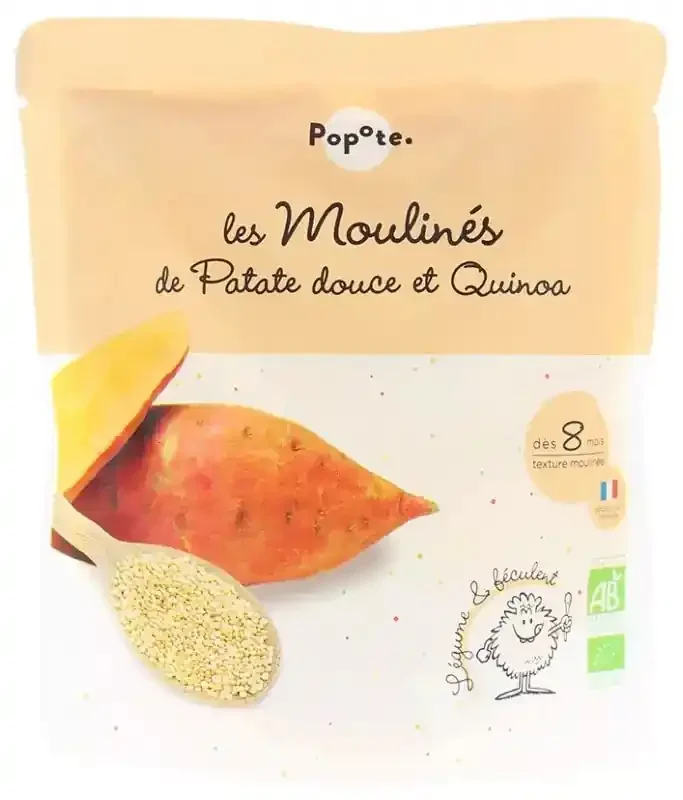 Popote Les Moulinés Patate Douce et Quinoa 8 Mois et + Bio 180 g