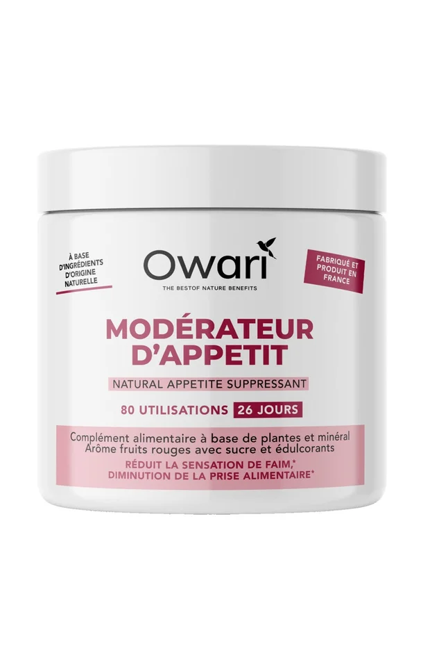 Poudre coupe faim naturelle – Fruit rouges – 25 jours