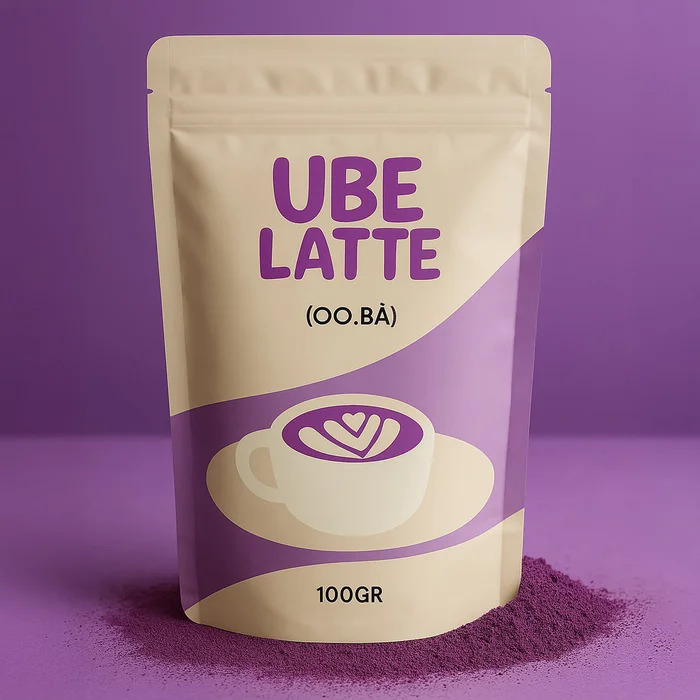 Poudre de ube 100% naturelle – Latte chaud & froid – 100 g