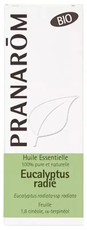 Pranarôm Huile Essentielle Eucalyptus Radié Bio Eucalyptus Radiata Ssp Radiata Feuille Hect 10 ml