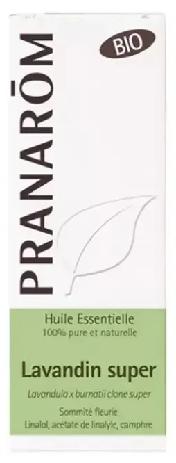 Pranarôm Huile Essentielle Lavandin Super Bio Lavandula X Intermedia Super Sommité Fleurie 10 ml