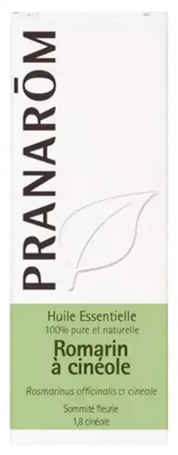 Pranarôm Huile Essentielle Romarin à Cinéole Rosmarinus Officinalis Ct Cineole Sommité Fleurie Hect 10 ml