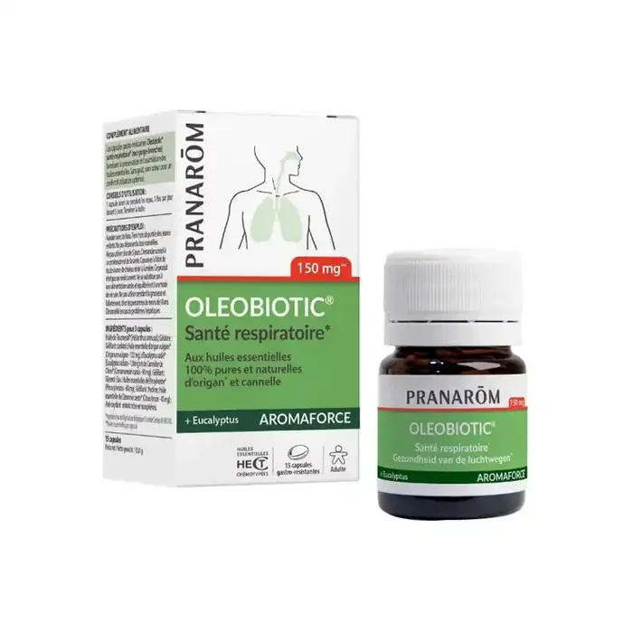 Pranarom Oleobiotic Sante respiratoire 15 capsules