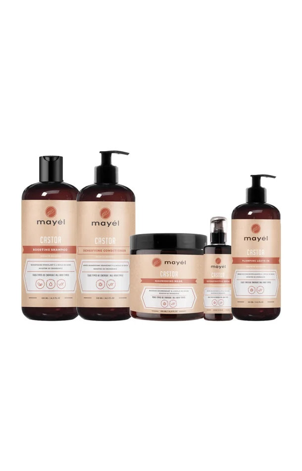 Programme croissance – Huile de ricin – Cheveux – 5 produits