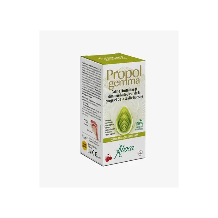 PROPOLGEMMA FRAISE CERISE ENFANTS COMPRIMES A SUCER X45 ABOCA