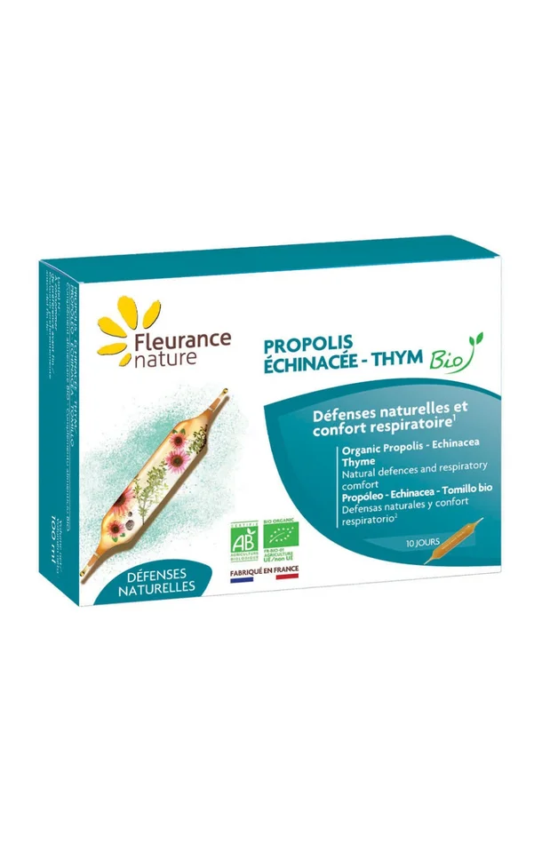 Propolis, échinacée & thym bio – Défenses naturelles & confort respiratoire – 10 jours
