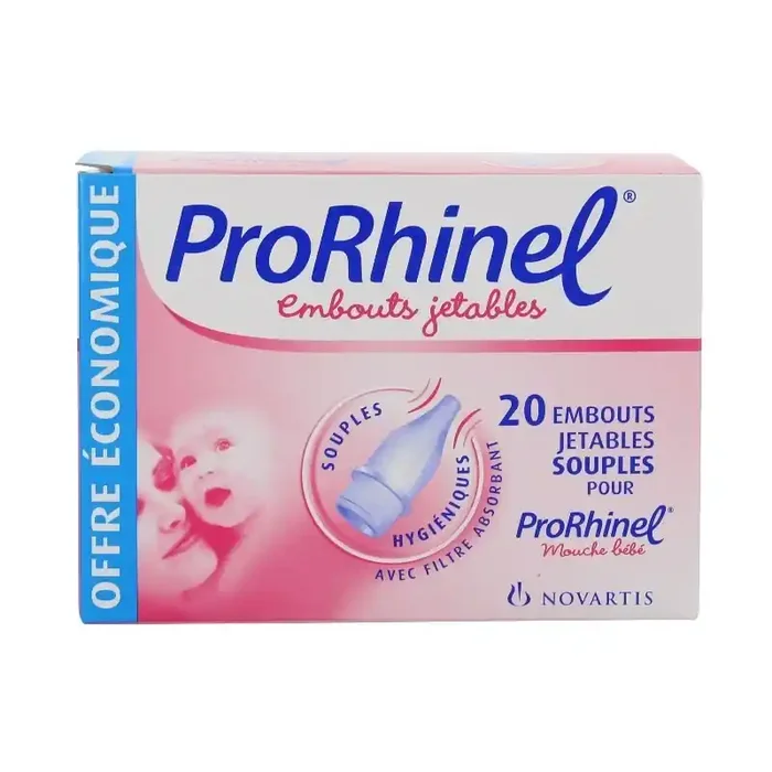 ProRhinel Embouts jetables souples pour mouche-bebe x 20