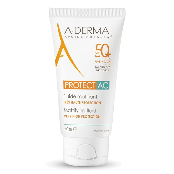 Protect AC SPF50+ – Fluide Solaire Visage Matifiant 40 ml