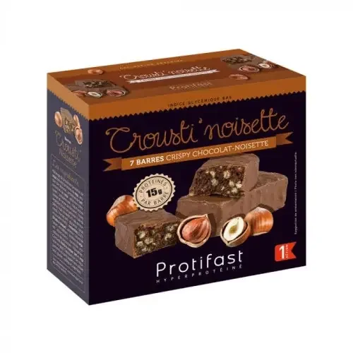 PROTIFAST BARRES Crousti Noisette – 7 Barres Hyperprotéinées