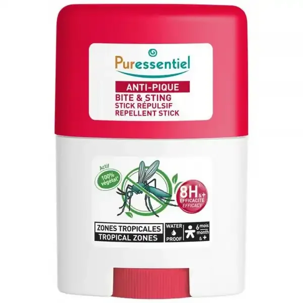 Puressentiel Anti-Pique Stick Répulsif Zones Tropicales 20 ml