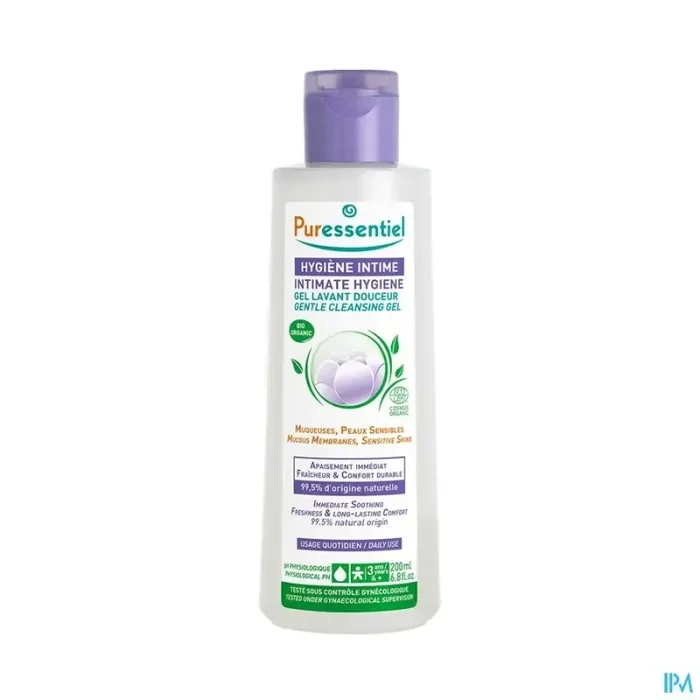Puressentiel gel hygiene intime lavant douceur certifié bio 200ml