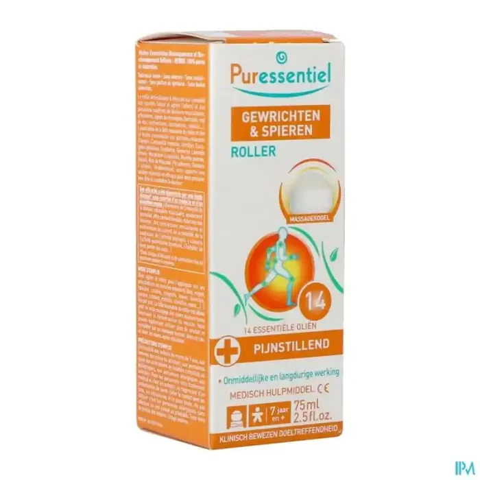 Puressentiel roller articulations muscles aux 14 huile essentielle 75ml