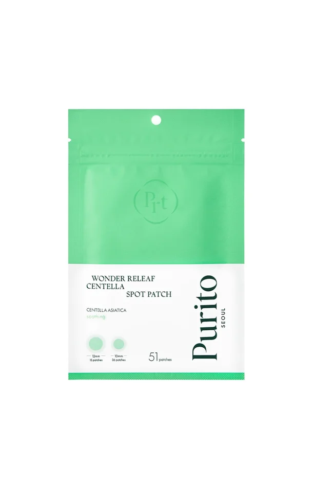 Purito – Patchs apaisants anti-imperfections – Peaux sensibles – 51 patchs