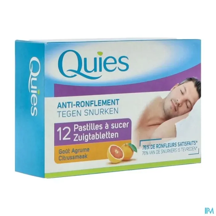 Quies antironflement pastille à sucer agrume 12