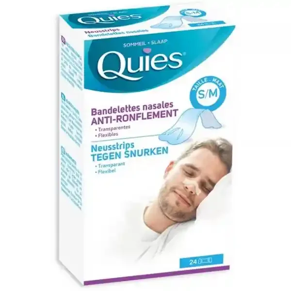 Quies Bandelettes Nasales Anti Ronflement x 24