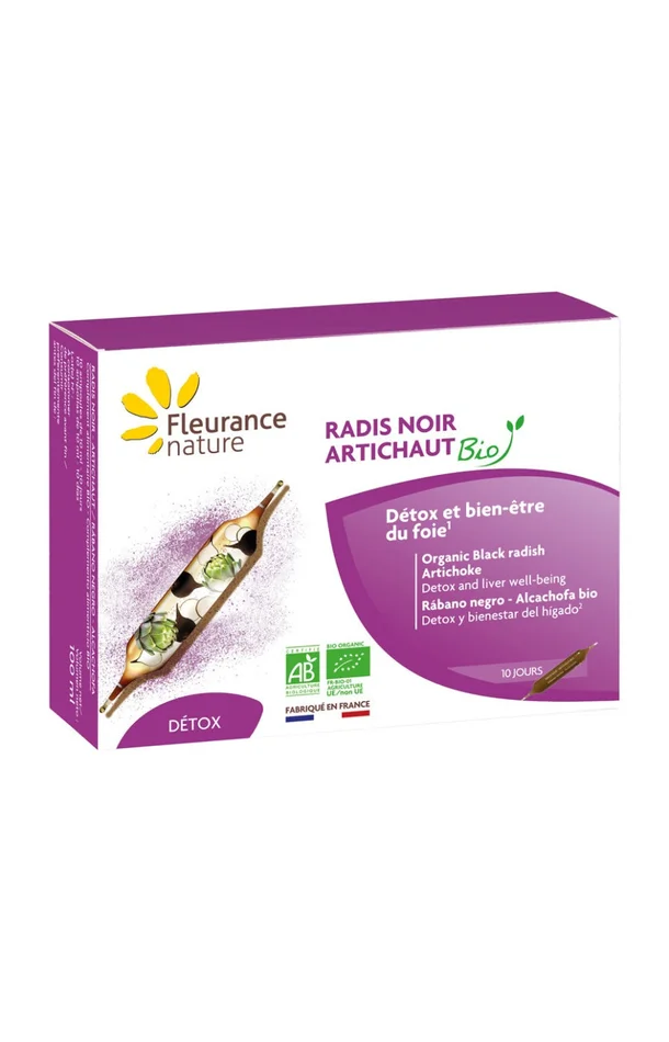 Radis noir artichaut bio – Détox & bien-être du foie – 10 jours