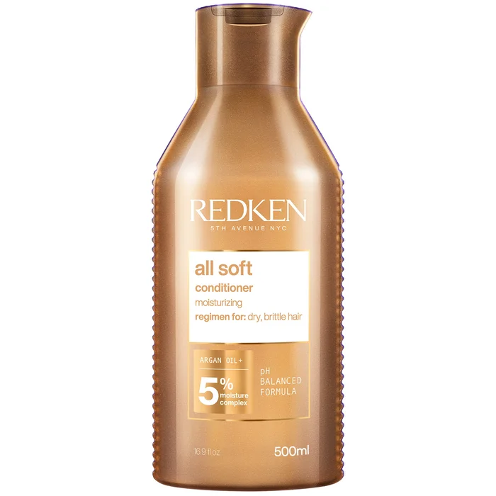 Redken All Soft Après-shampooing pour Cheveux Secs ou Cassants 500 ml