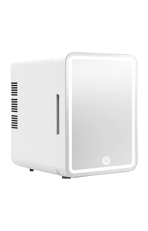 Réfrigérateur de beauté – Miroir LED – Blanc – 6 L