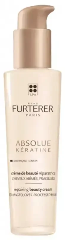 René Furterer Absolue Kératine Crème de Beauté Réparatrice – Soin Sans Rinçage à la Kératine Végeratine 100 ml