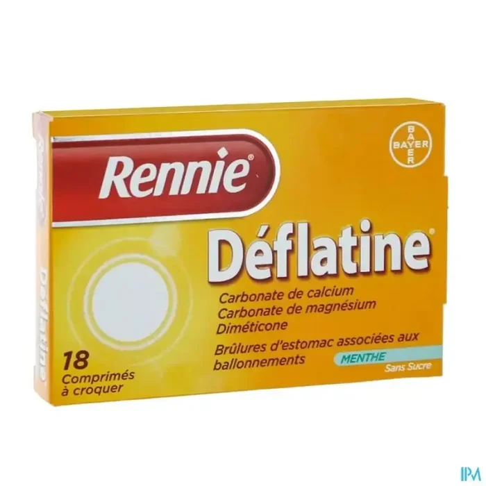 Rennie deflatine comprimé à croquer 18