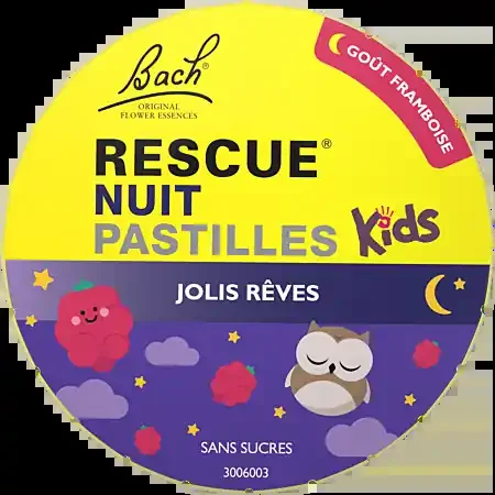 Rescue Nuit Kids « Jolis Rêves » – Pastilles framboise 50 g