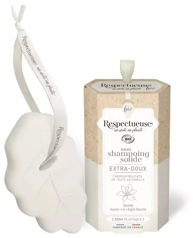 Respectueuse Mon Shampoing Solide Bio Extra-Doux 75 g