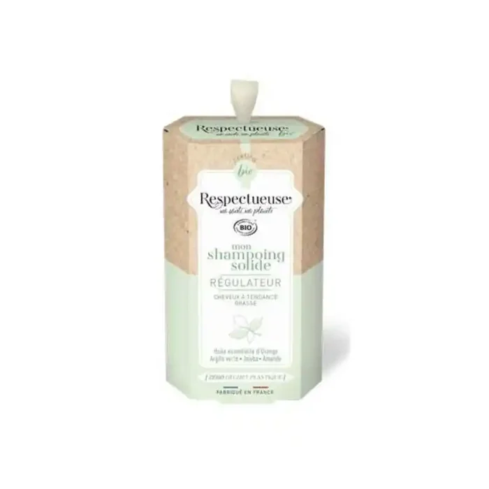 Respectueuse Shampooing Solide Regulateur Bio Cheveux Gras 75g
