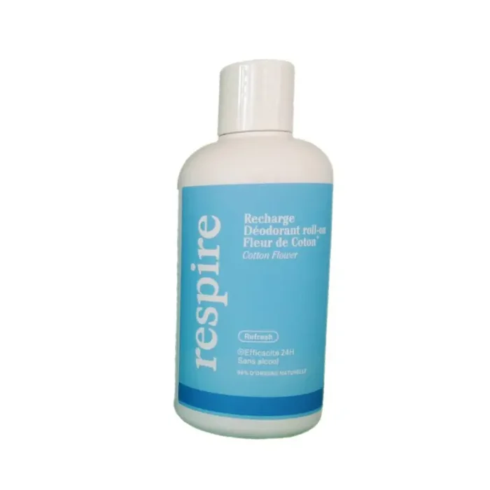 RESPIRE DEODORANT RECHARGE FLEUR DE COTON ROLL ON 24H 150ML