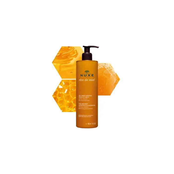 REVE DE MIEL GEL LAVANT SURGRAS VISAGE ET CORPS 400ML NUXE
