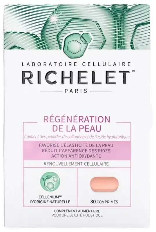 Richelet Régénération de la Peau Complément Alimentaire 30 Comprimés