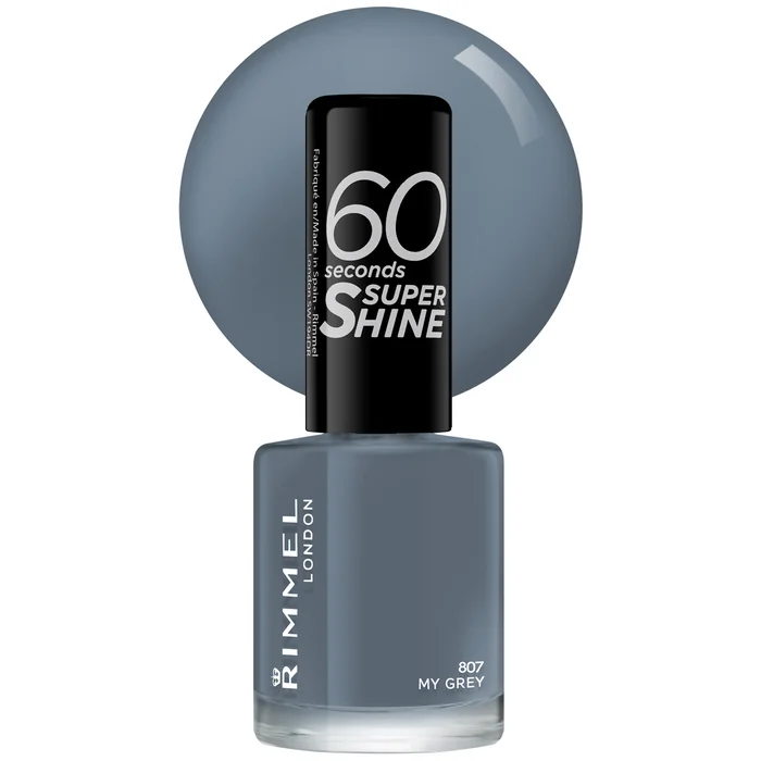 Rimmel 60 Seconds Rita Ora Vernis à Ongles – 807 My Grey 8 ml