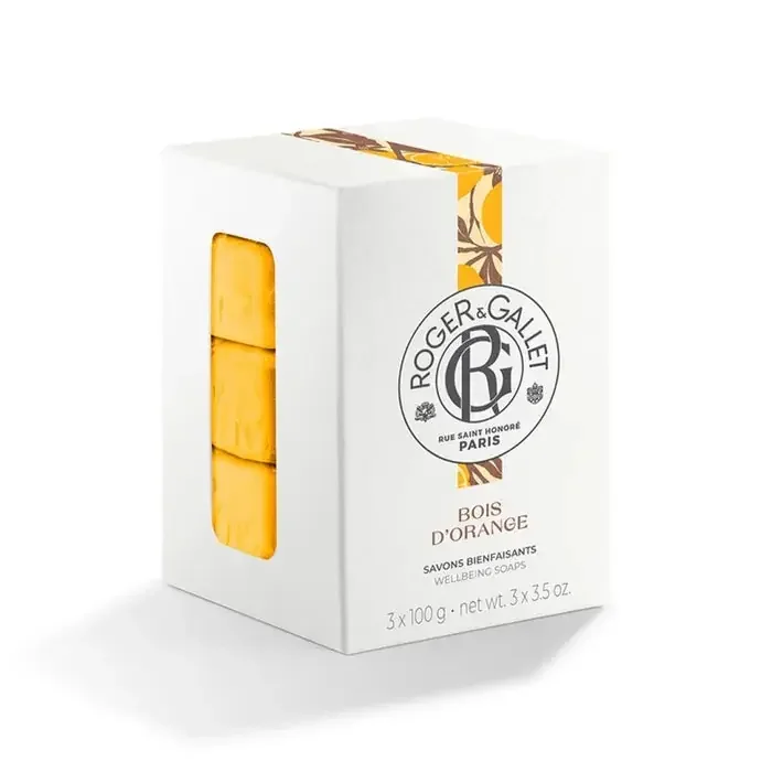 Roger & Gallet Bois D‘Orange Coffret Savon Bienfaisant Base Végétale 3x100g