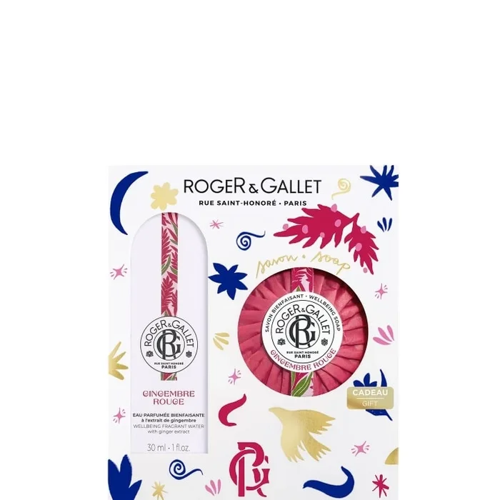 Roger&Gallet Gingembre Rouge Coffret Eau Parfumée Bienfaisante – Savon Parfumé