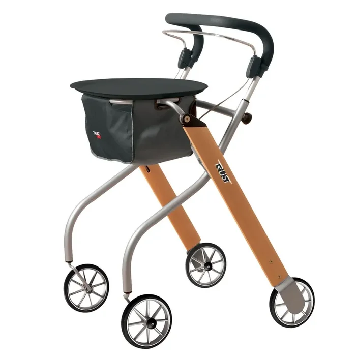 Rollator Let‘s Dream – Orange – Panier et plateau inclus