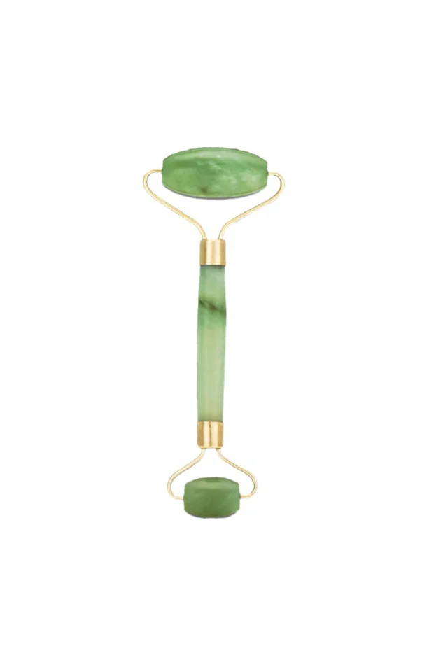 Roller de jade à double embout – Vert – Visage