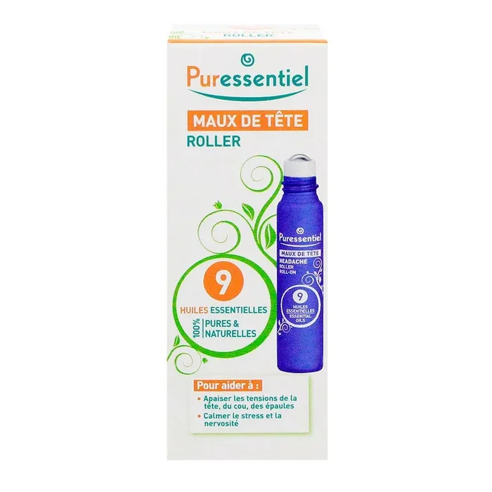 Roller maux de tête 9 huiles essentielles 5ml