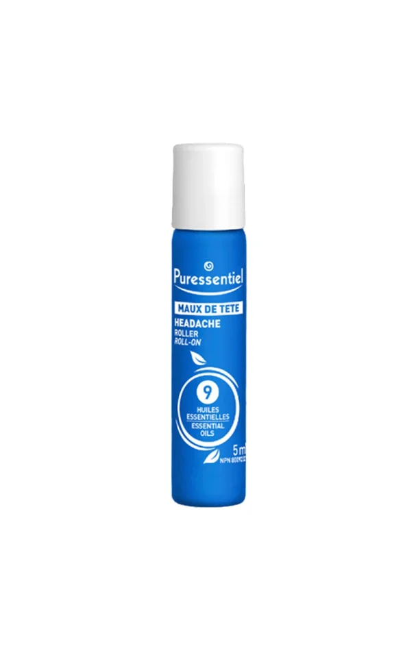 Roller maux de tête aux 9 huiles essentielles – 5 ml