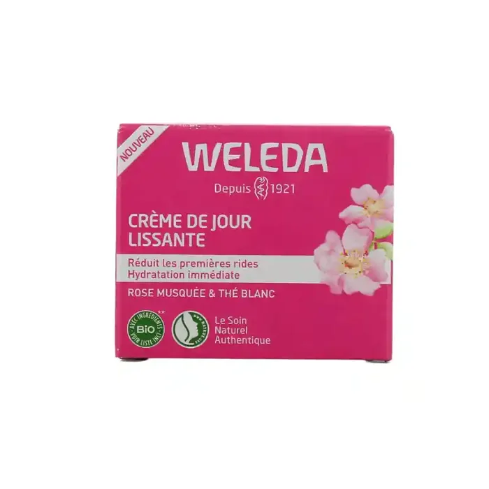 ROSE MUSQUÉE + THÉ BLANC CREME JOUR LISSANTE BIO 40 ML WELEDA