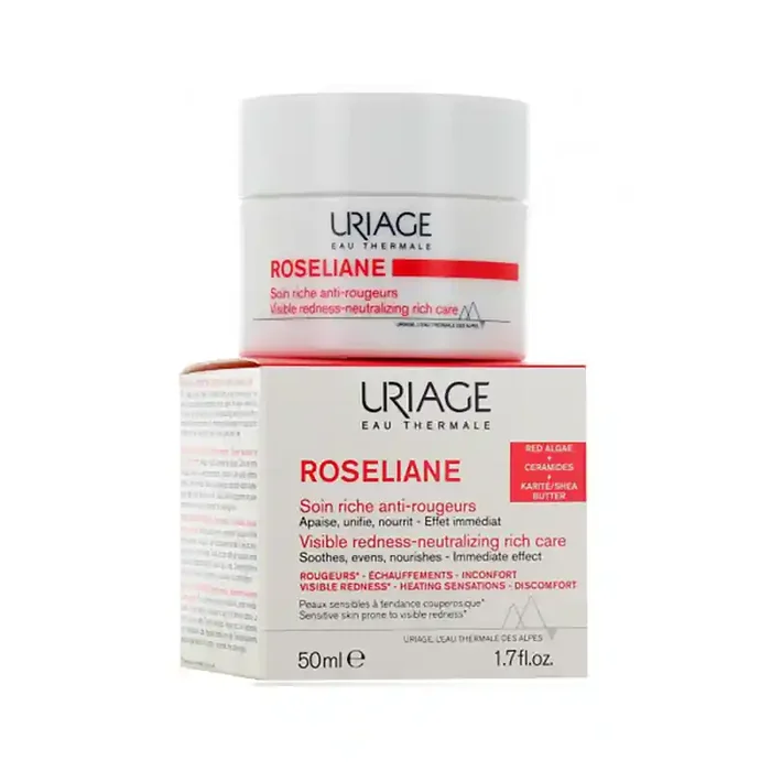 ROSELIANE SOIN RICHE VISAGE ANTI ROUGEURS 50ML URIAGE