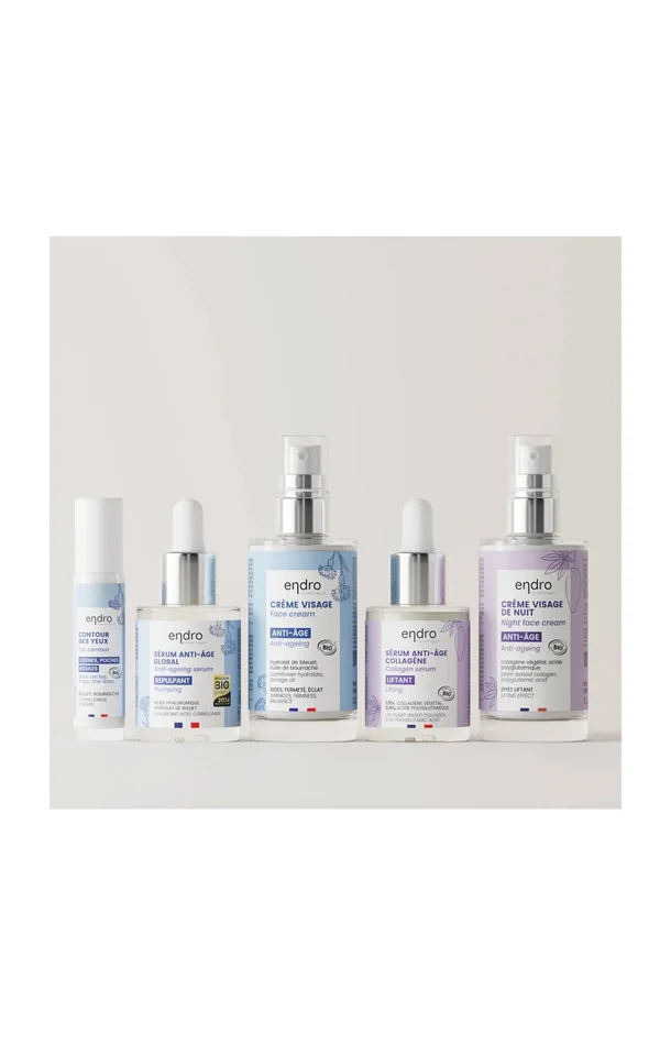 Routine anti-âge global – Visage – 5 produits