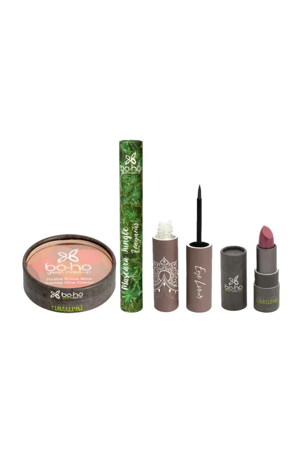 Routine bonne mine – Teint, yeux & lèvres – 4 produits