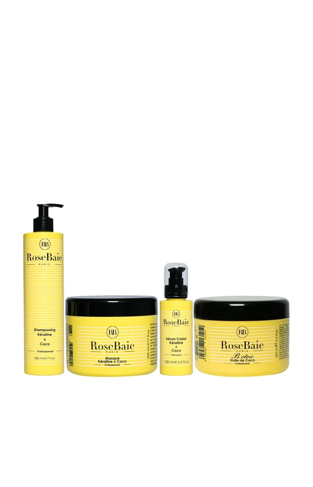 Routine capillaire – Kératine & coco – 4 produits