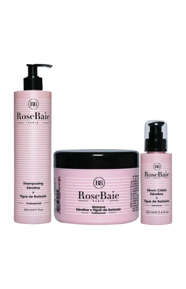 Routine capillaire – Kératine & figue de Barbarie – 3 produits