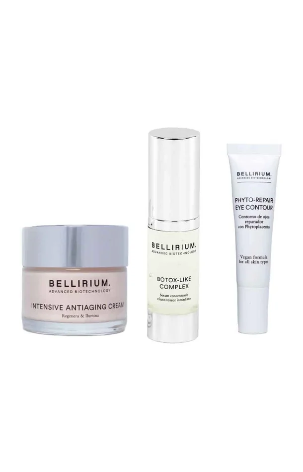 Routine effet tenseur & anti-âge intense – Acide hyaluronique & acide aminé – Visage & yeux – 3 produits
